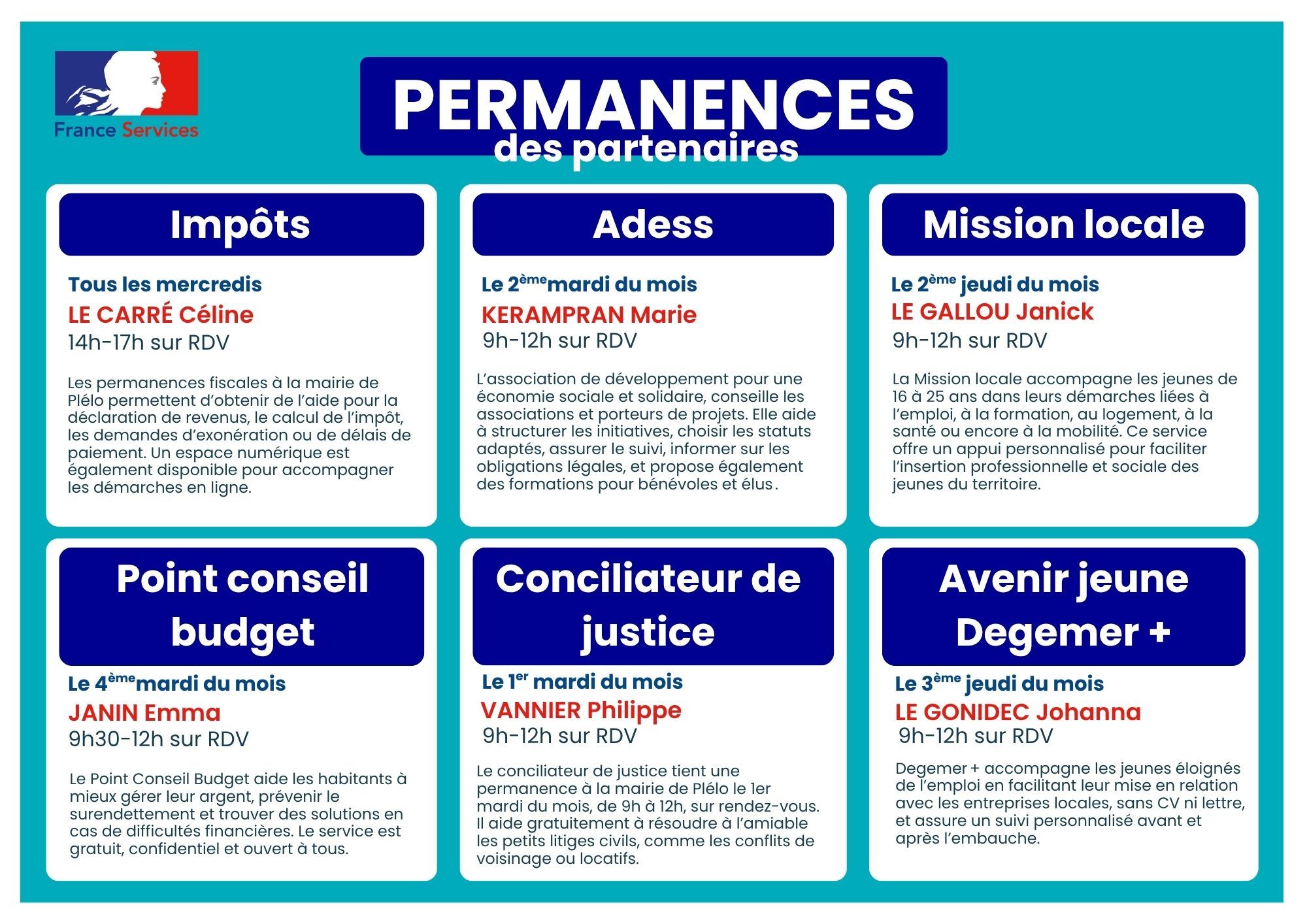 Permanences espace France Services
