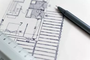 photo d'un plan d'une maison