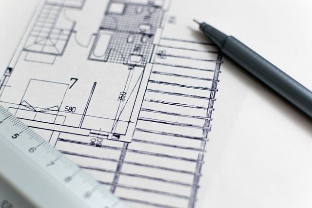 photo d'un plan d'une maison