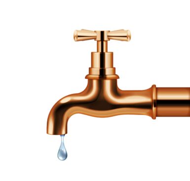 Image représentant un robinet d'eau qui goutte